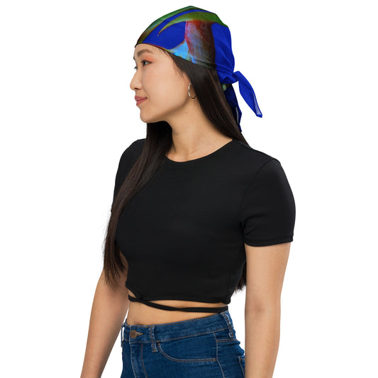 Blue Bird Florescence All-over print bandana