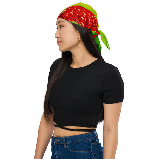 Florescence Rouge Anthurium All-over print bandana