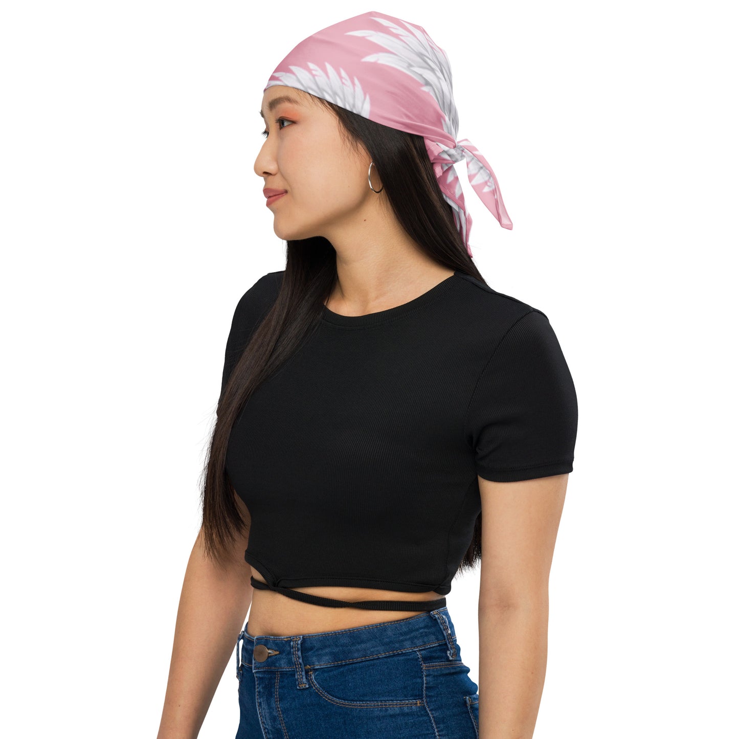 Wings Baby Pink All-over print bandana