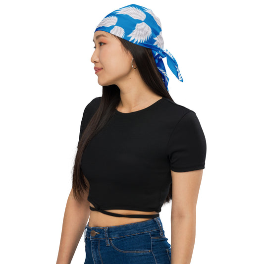 Wings Royal Blue Multi All-over print bandana