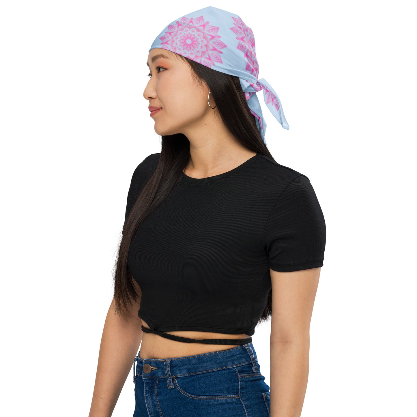 Mandala Logo Blue Pink All-over print bandana