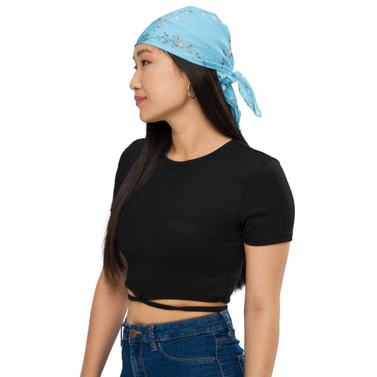 Spring Blossom Baby Blue  All-over print bandana