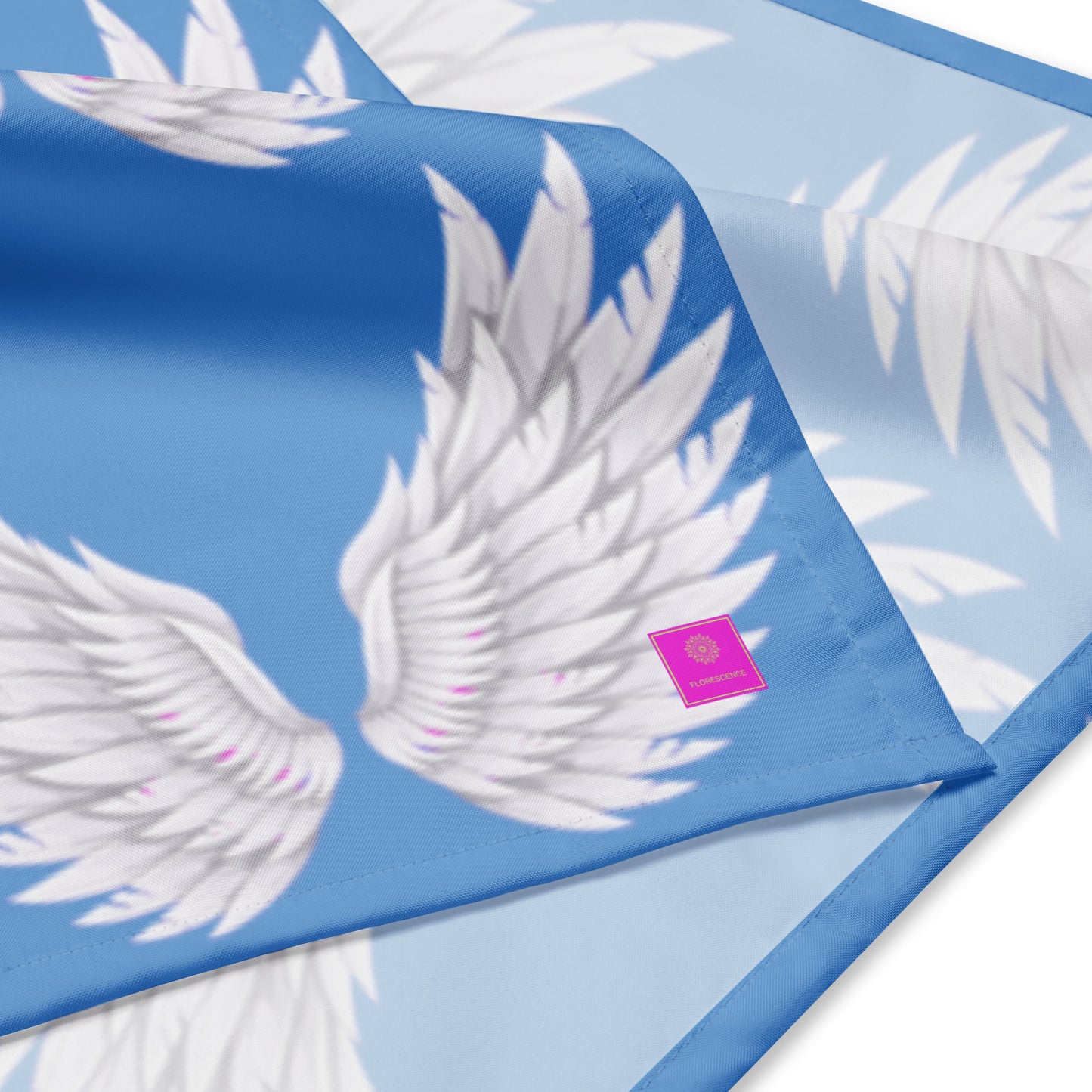 Wings Baby Blue All-over print bandana