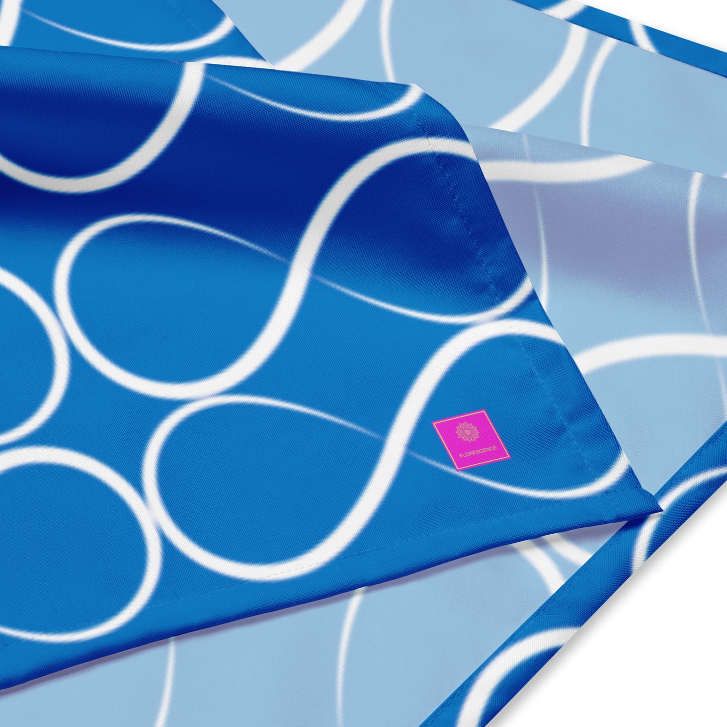 Royal Blue and White Infinity All-over print bandana