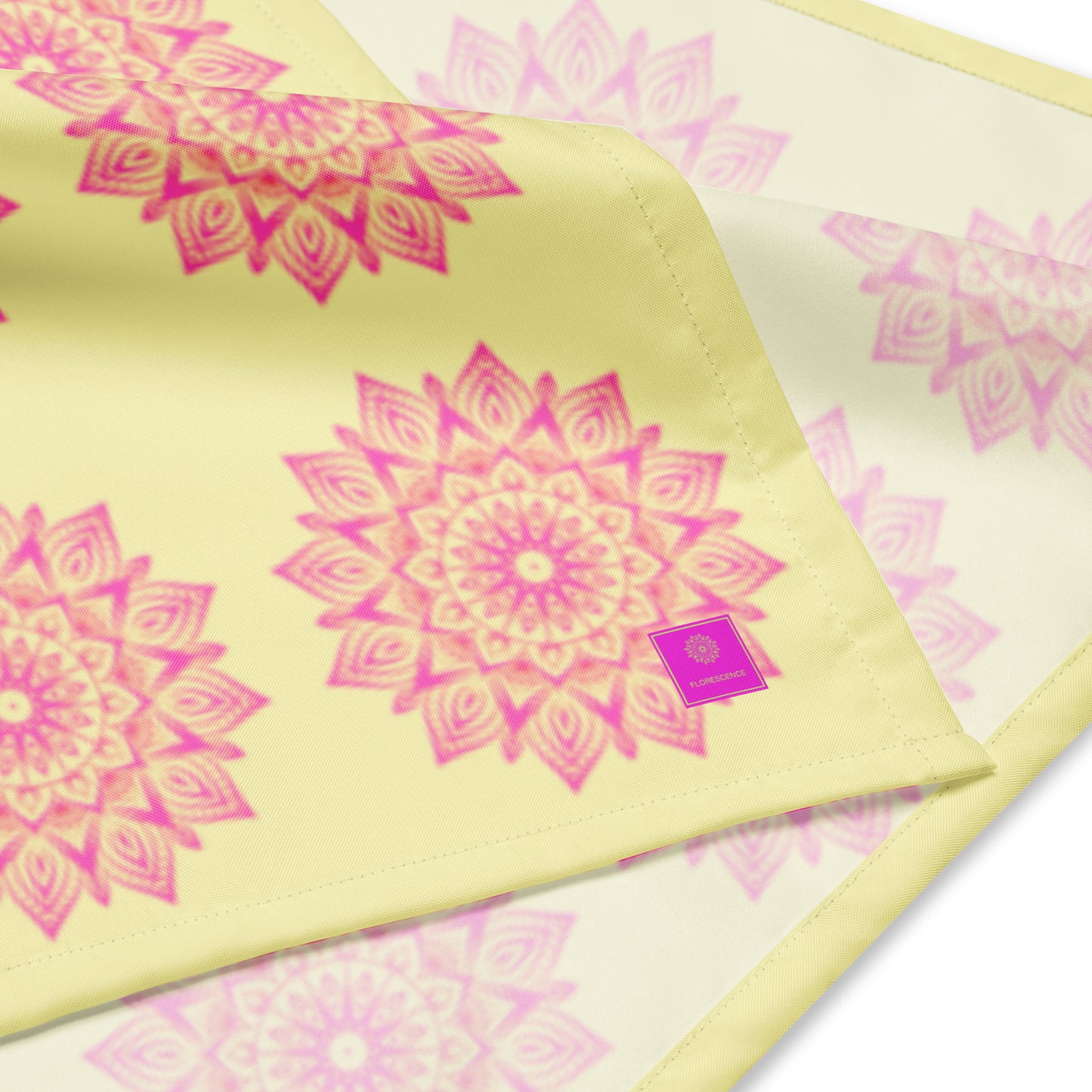 Mandala Logo Lemon Pink All-over print bandana