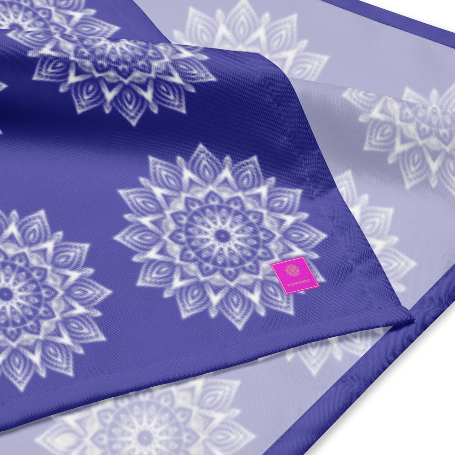 Rainbow Mandala Logo Purple All-over print bandana