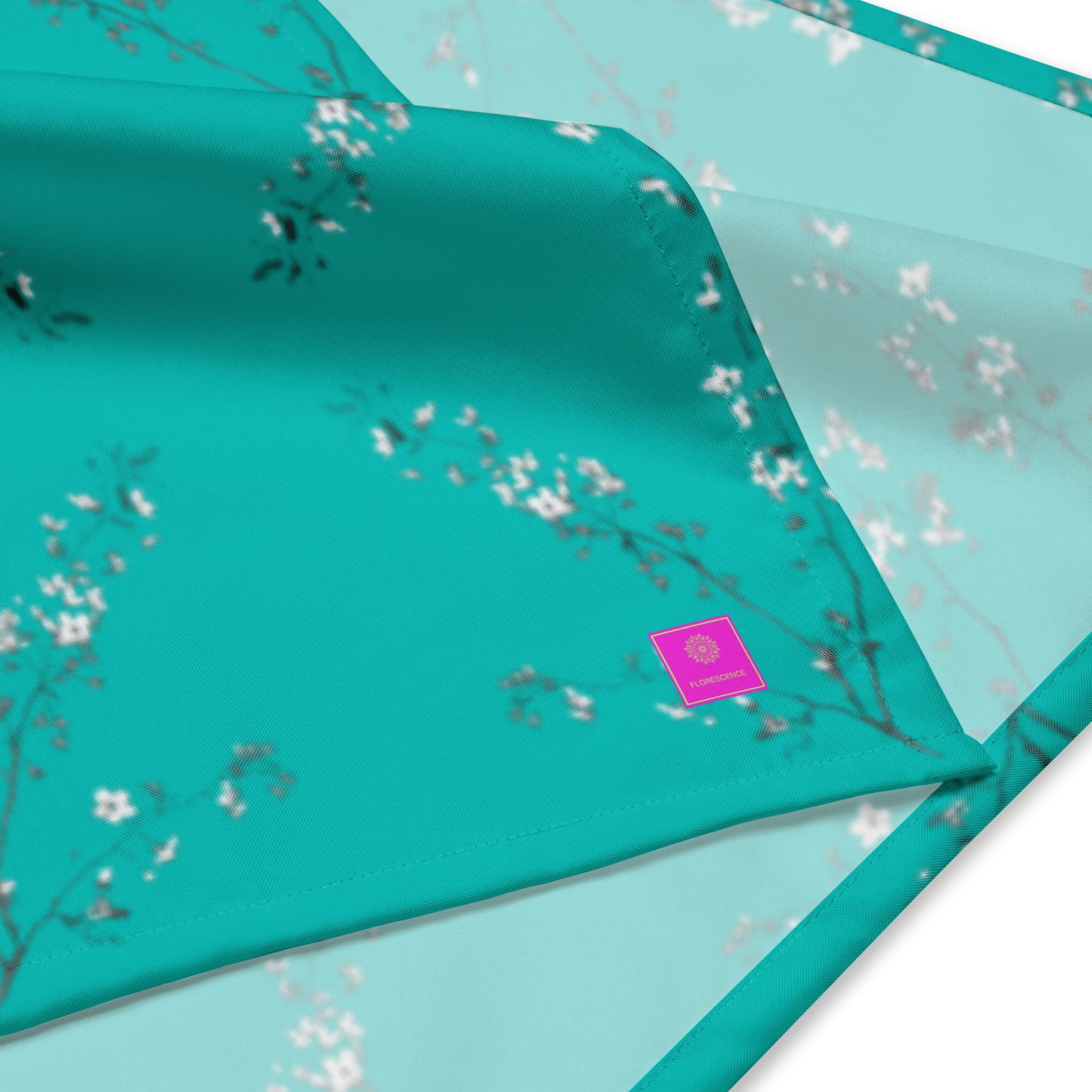 Spring Blossom Turquoise All-over print bandana