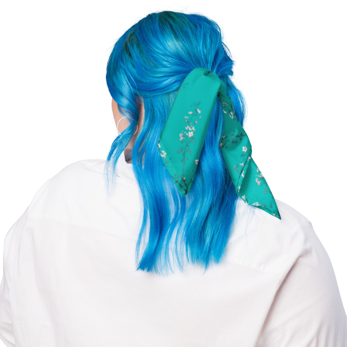 Spring Blossom Turquoise All-over print bandana