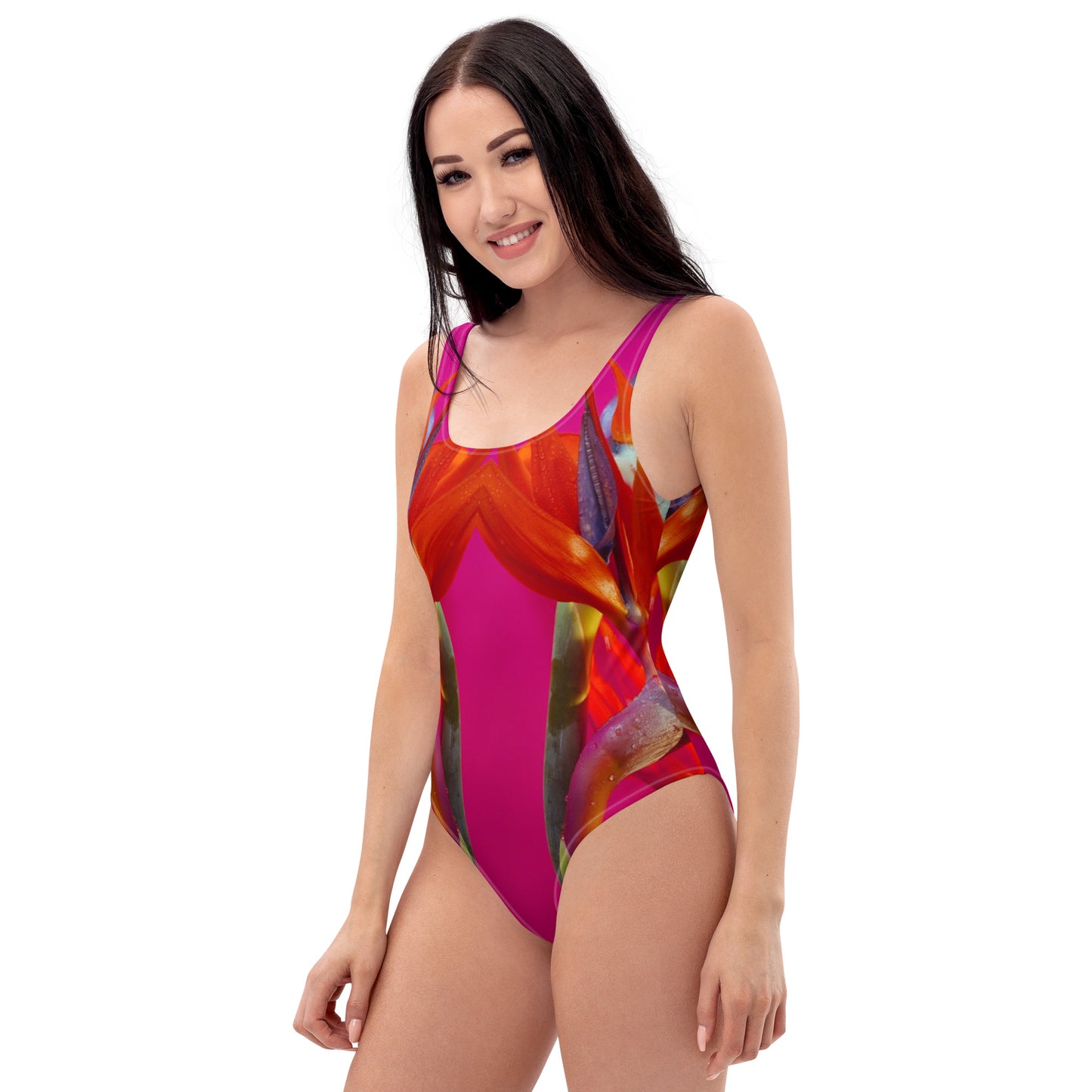 Florescence Pink Paradise Inverted One-Piece Swimsuit