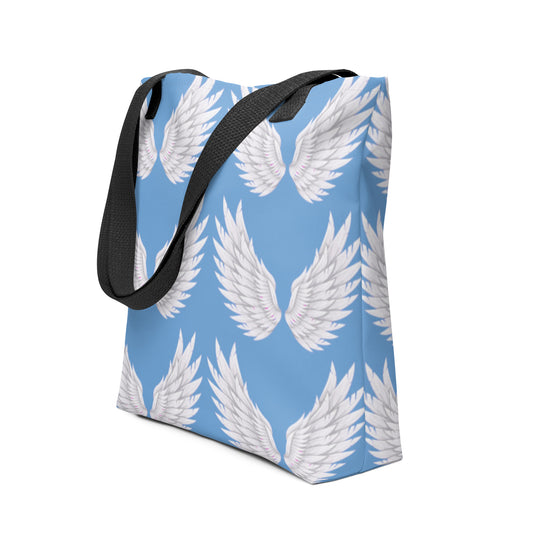 Wings Baby Blue Tote bag