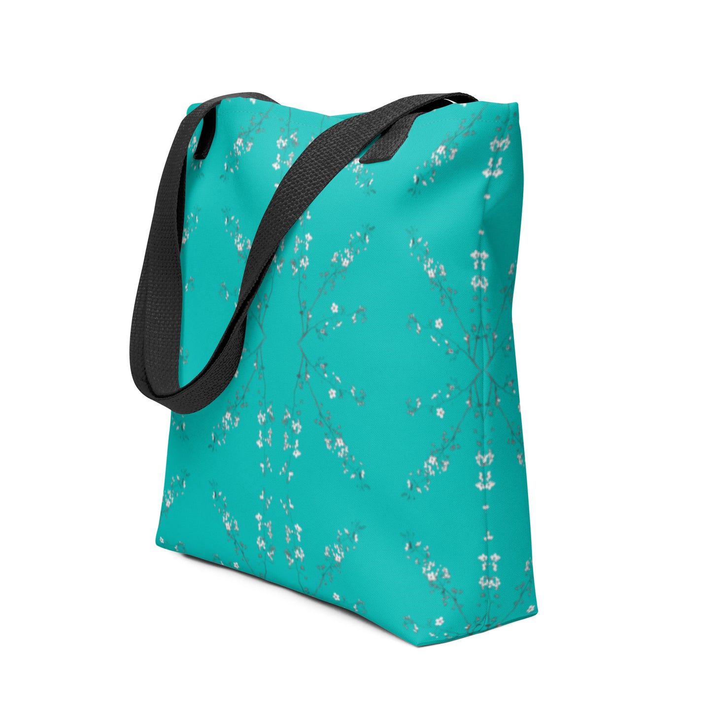 Spring Blossom Turquoise Tote bag