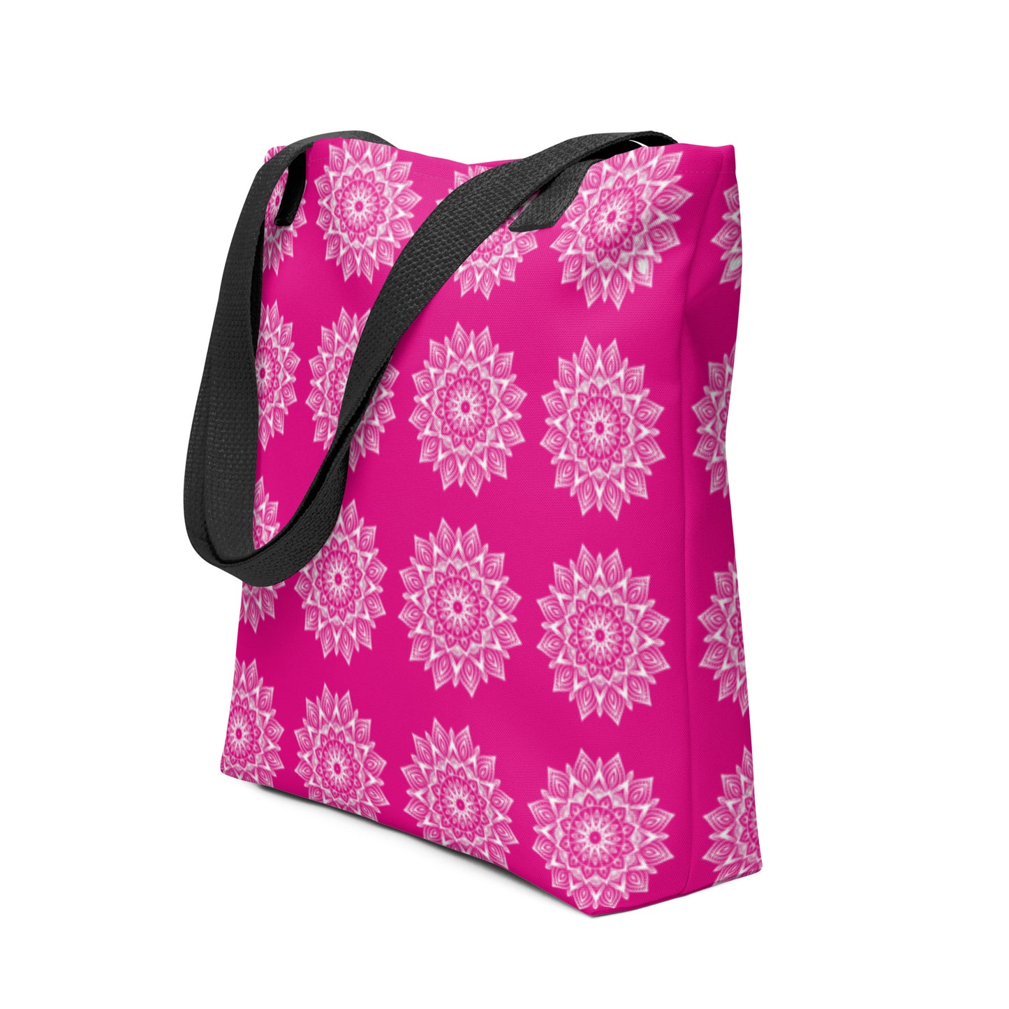 Rainbow Mandala Logo Pink Tote bag