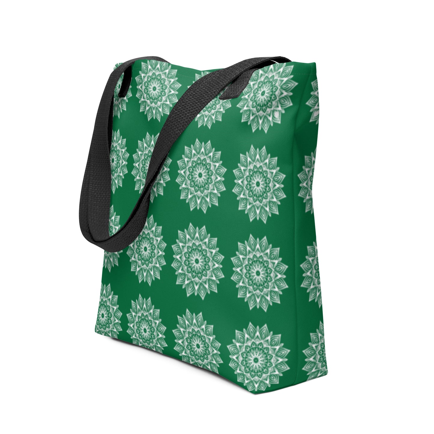 Rainbow Mandala Logo Green Tote bag