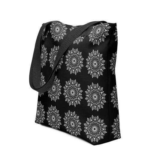 Mandala Logo Monochrome Tote bag