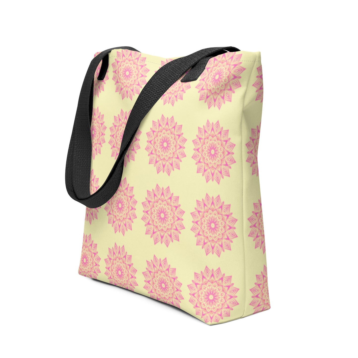 Mandala Logo Lemon Pink Tote bag