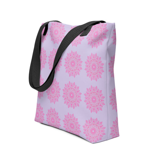 Mandala Logo Lilac Pink Tote bag