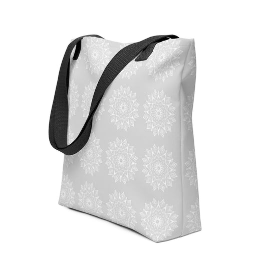 Mandala Logo Grey Tote bag