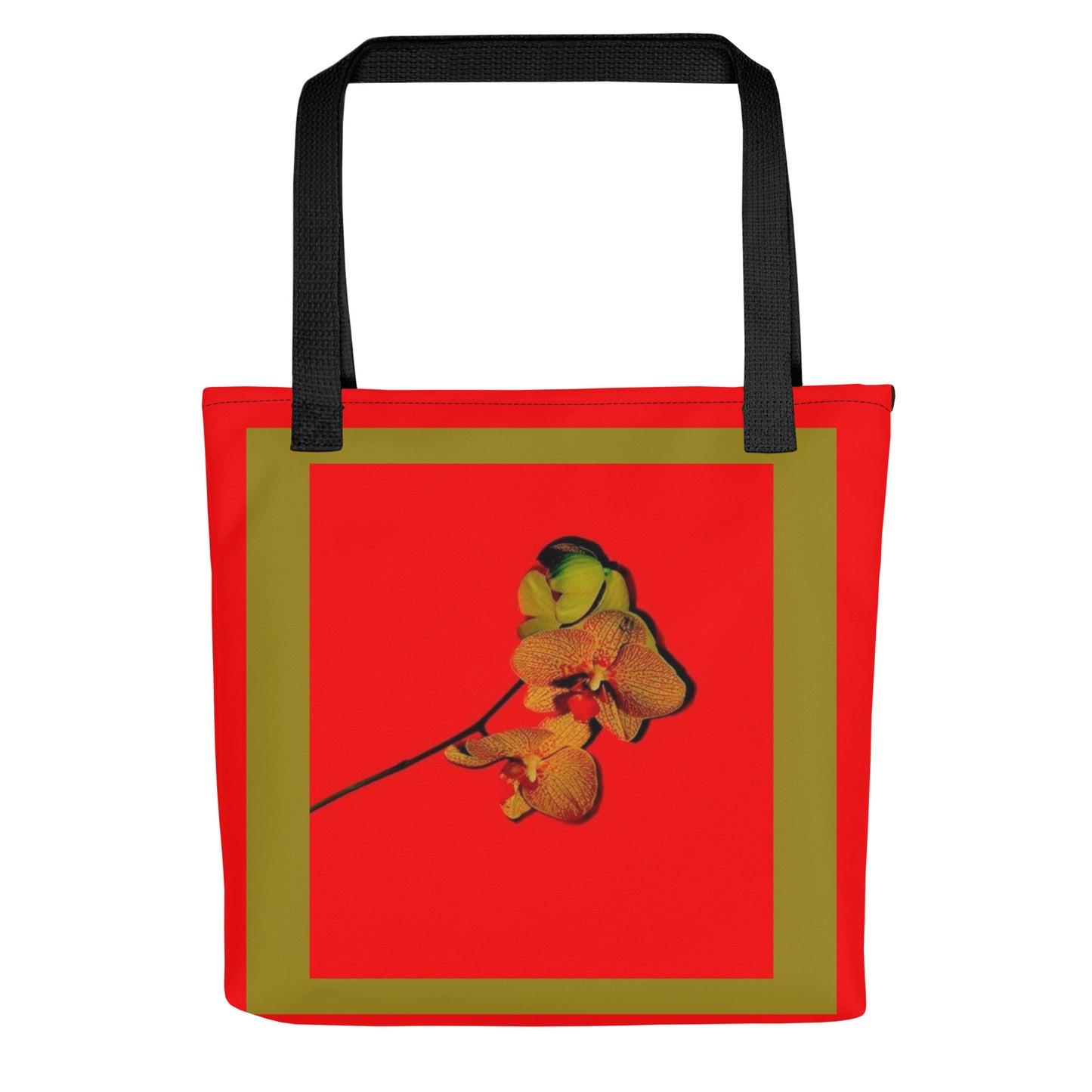 Florescence Raging Red Orchid  Tote bag