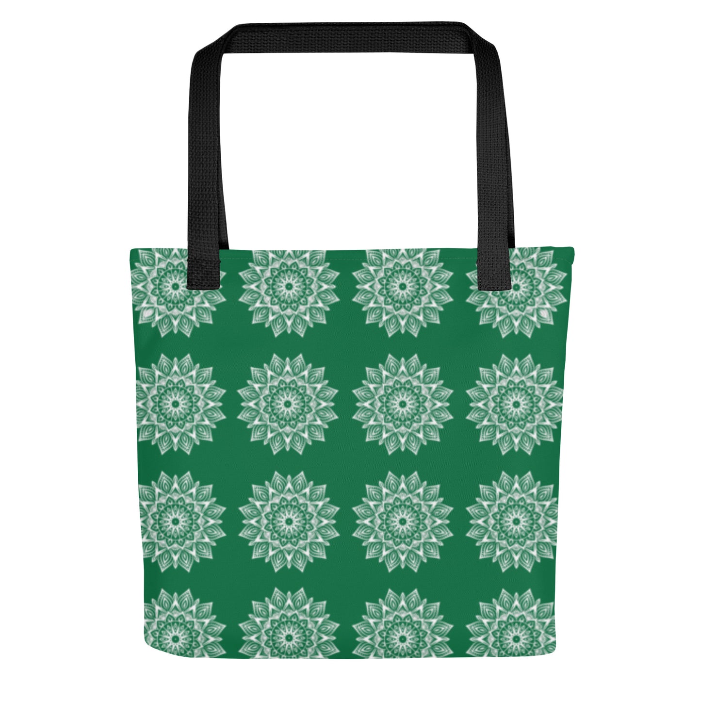 Rainbow Mandala Logo Green Tote bag