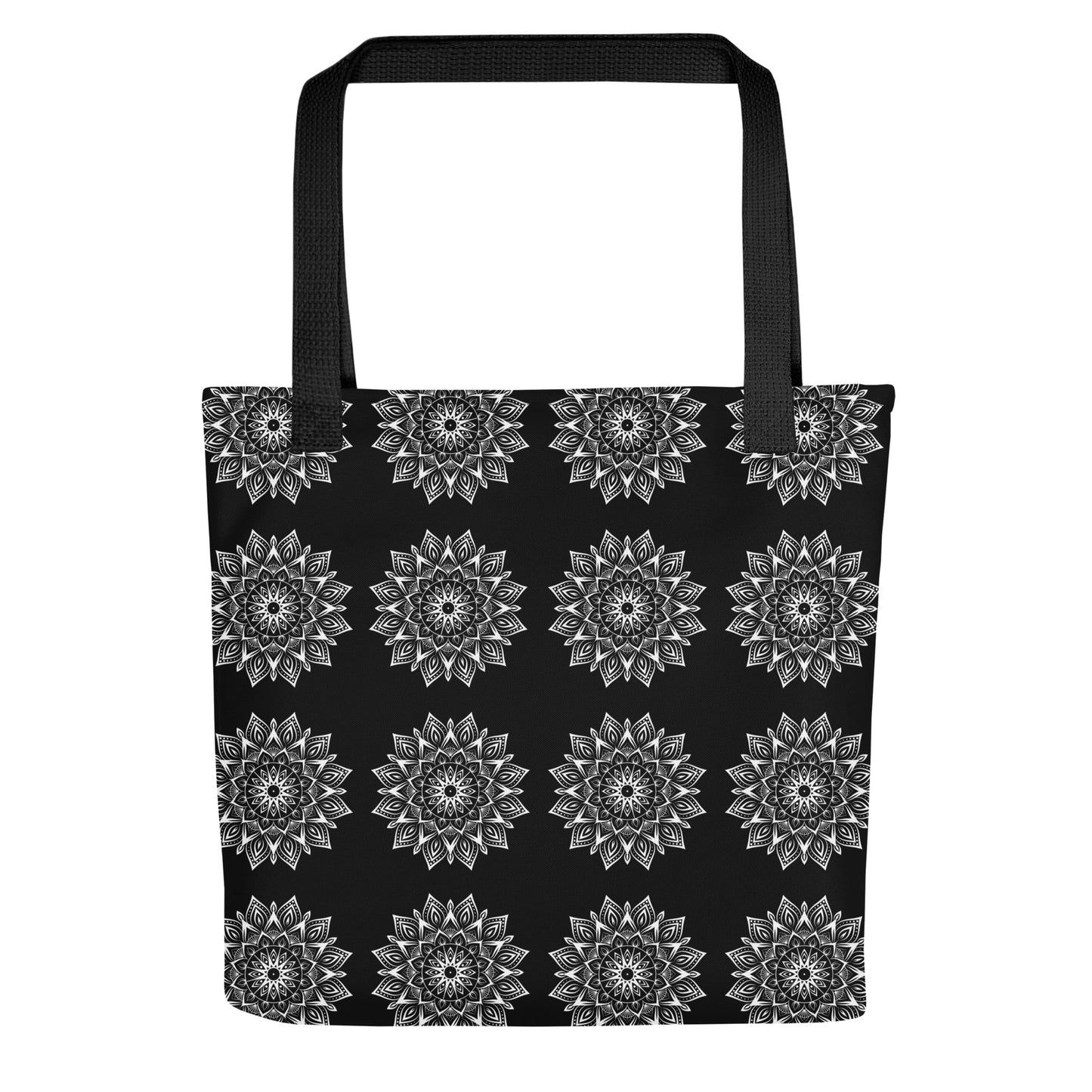 Mandala Logo Monochrome Tote bag