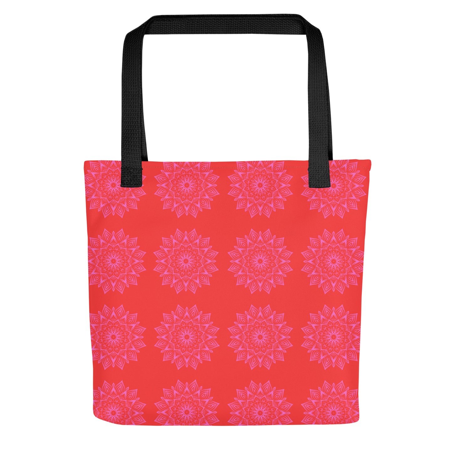 Mandala Logo Orange Pink Tote bag