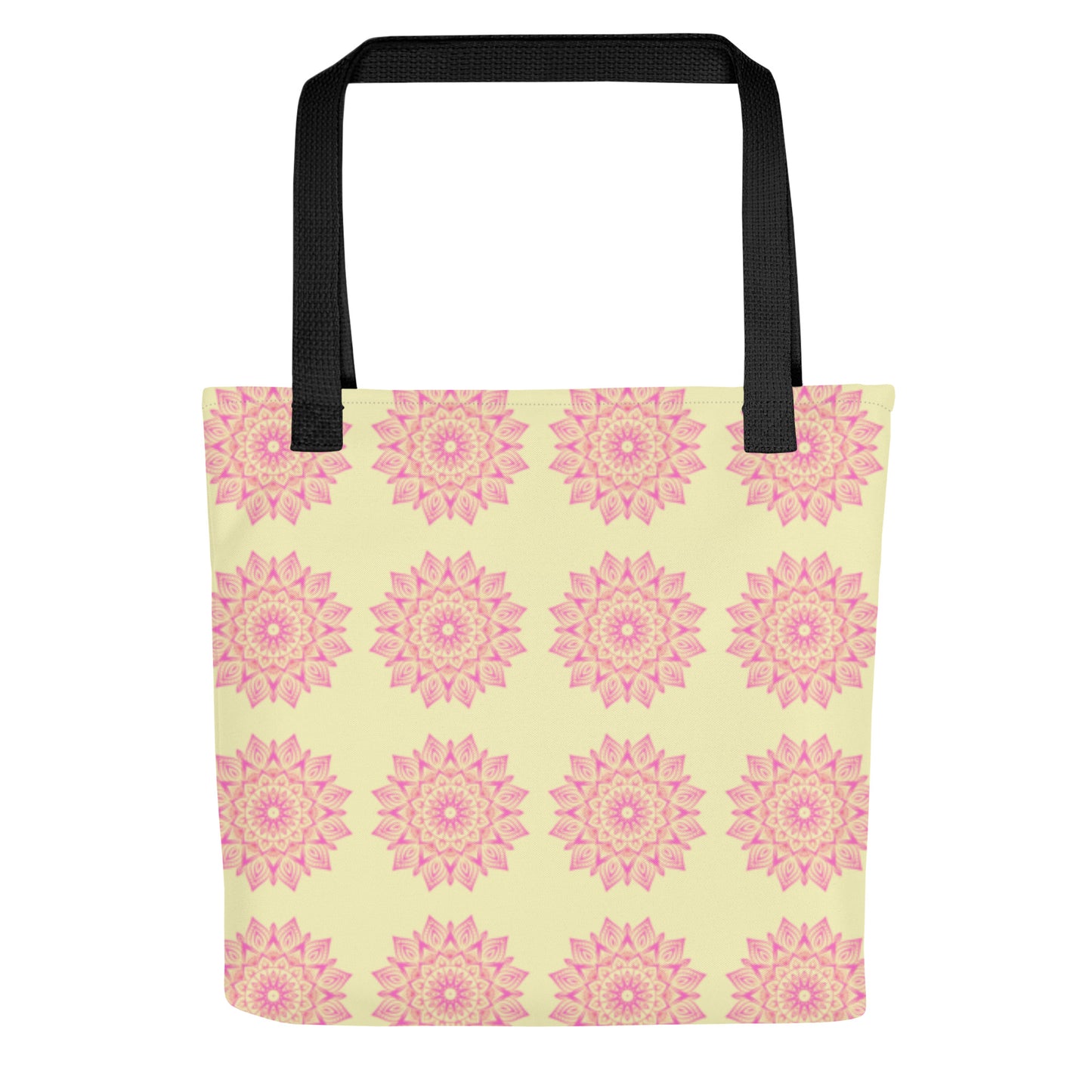 Mandala Logo Lemon Pink Tote bag