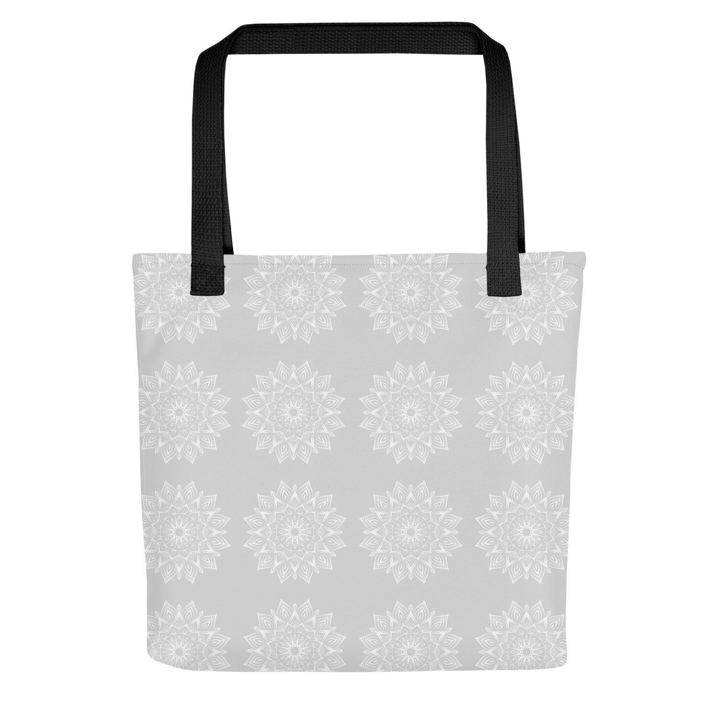 Mandala Logo Grey Tote bag