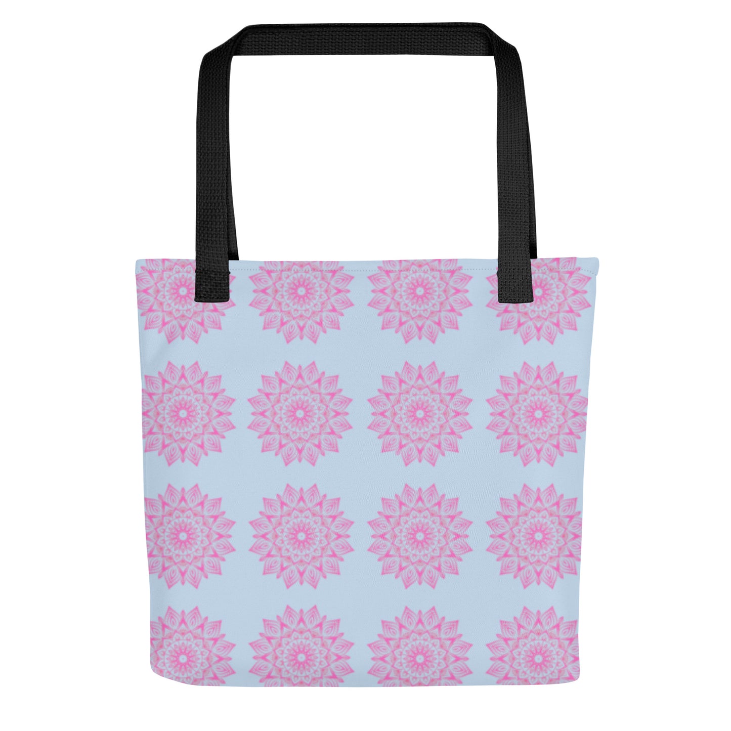 Mandala Logo Blue Pink Tote bag