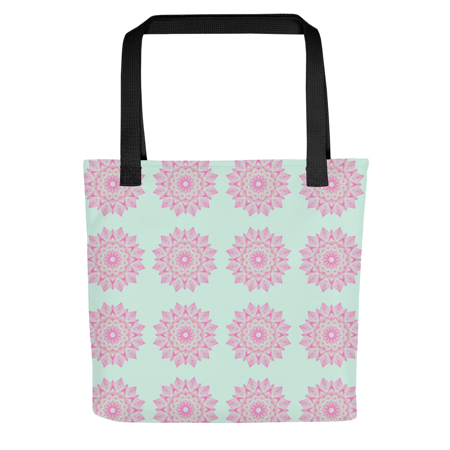 Mandala Logo Mint Pink Tote bag