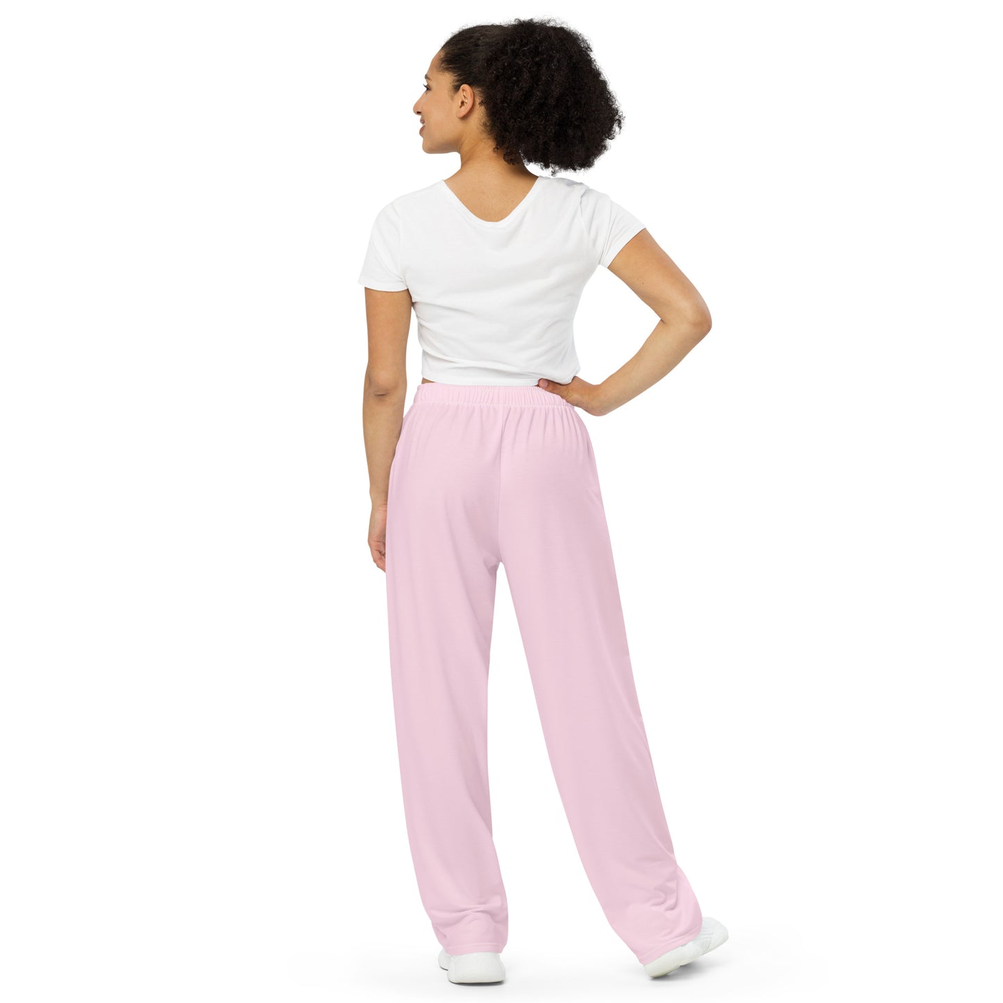 Pastel Pink  wide-leg pants