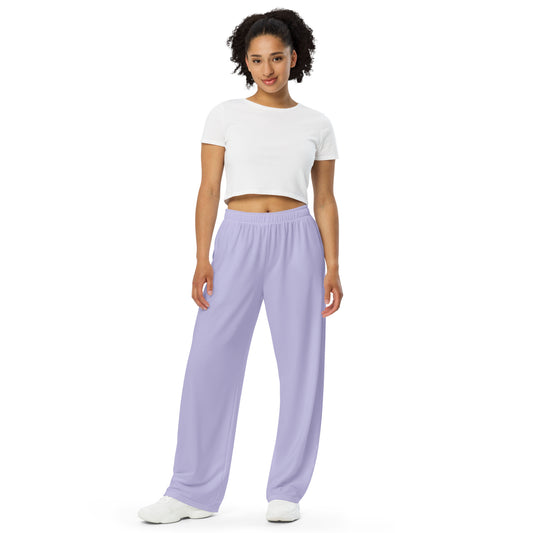 Pastel Lilac wide-leg pants