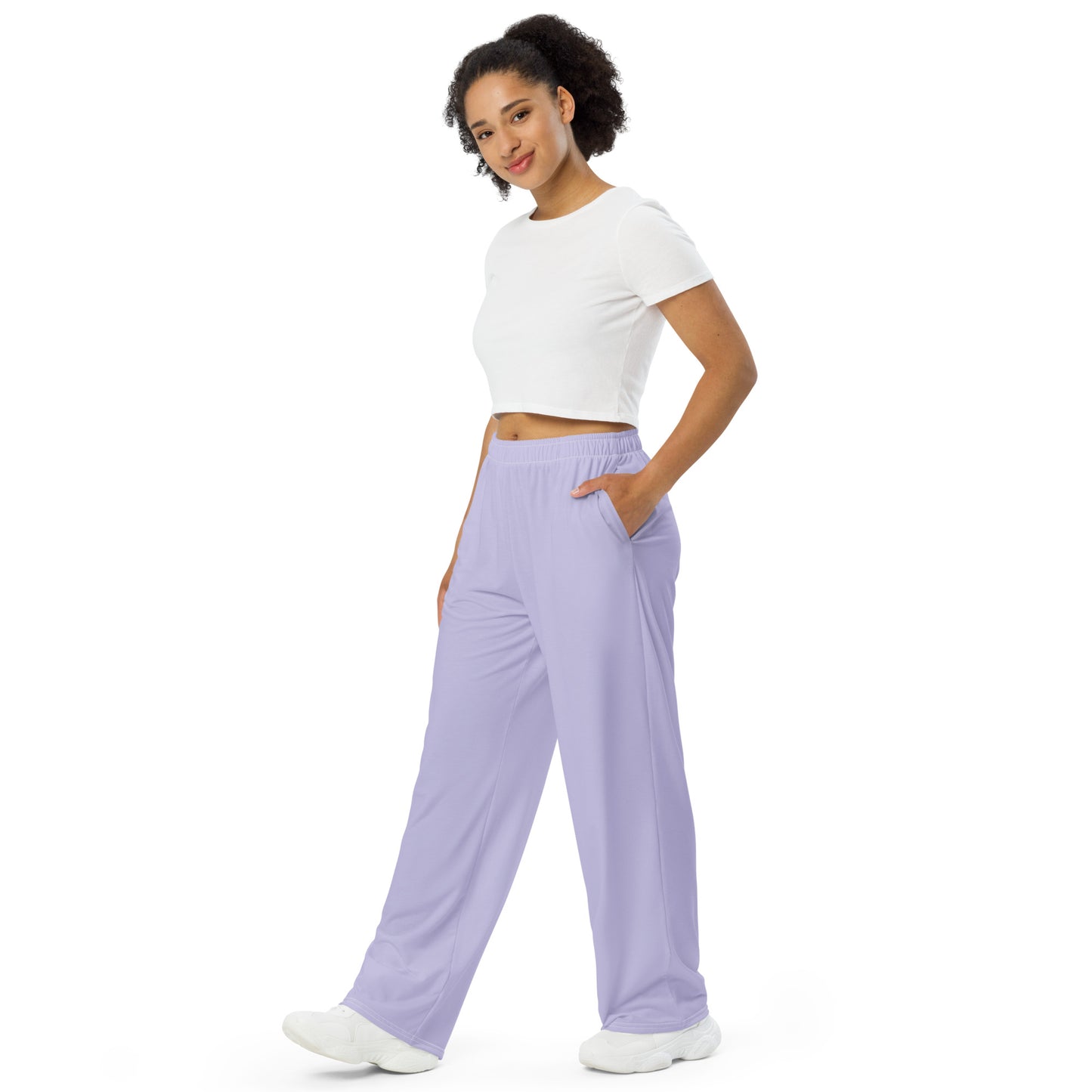 Pastel Lilac wide-leg pants