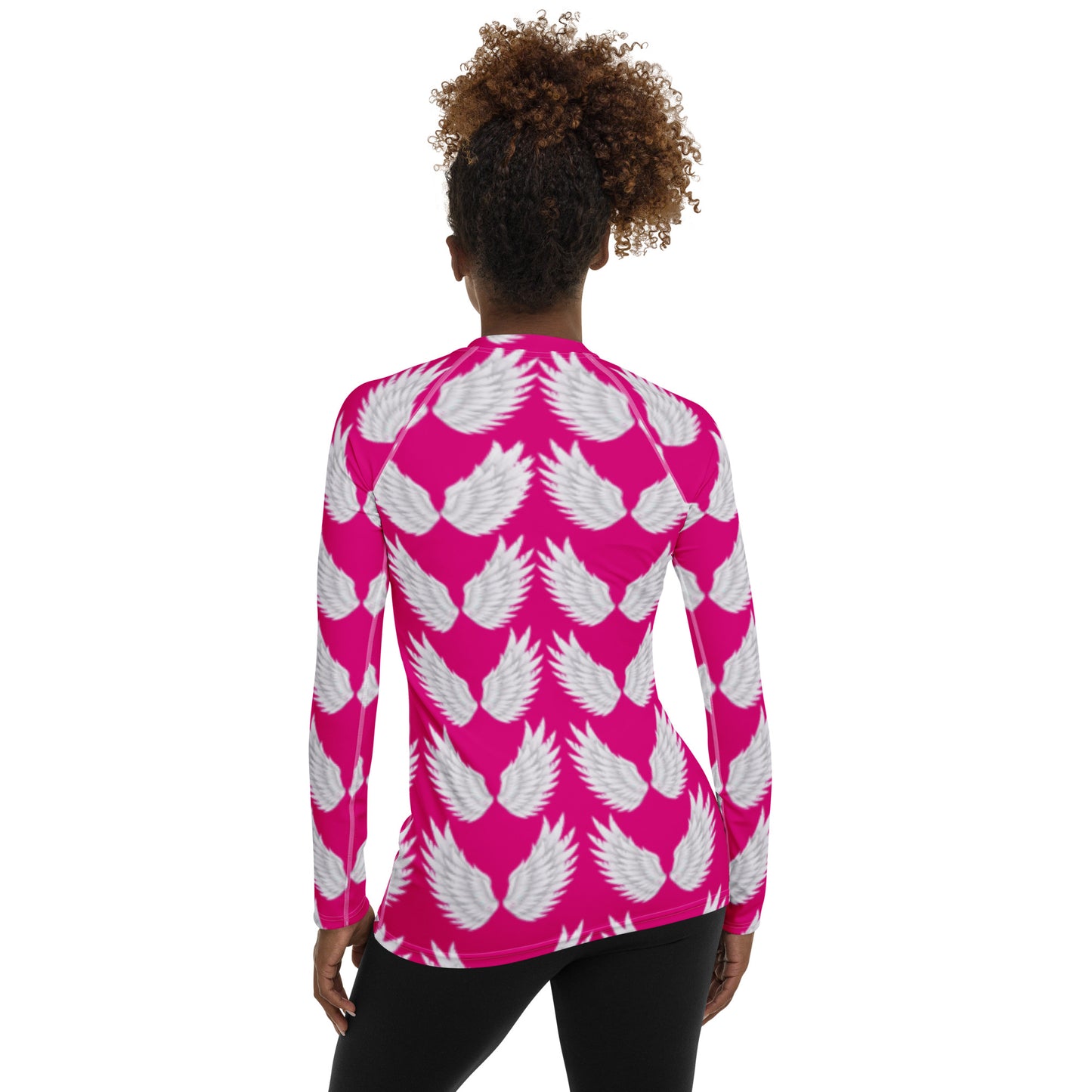 Wings Fuchsia  Multi Women's Rash Guard