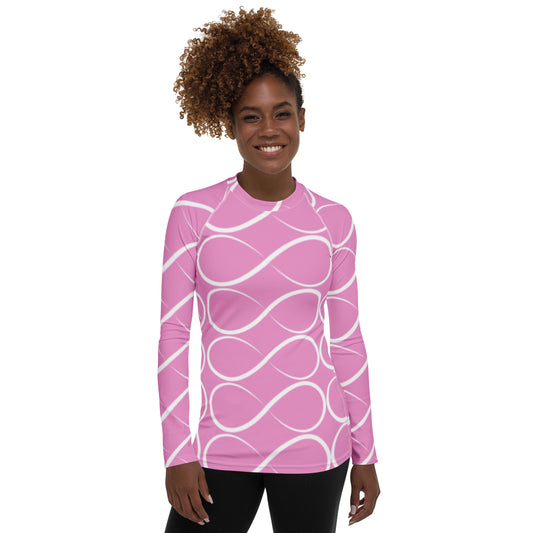 Musk Pink Infinity Women's Rash Guard