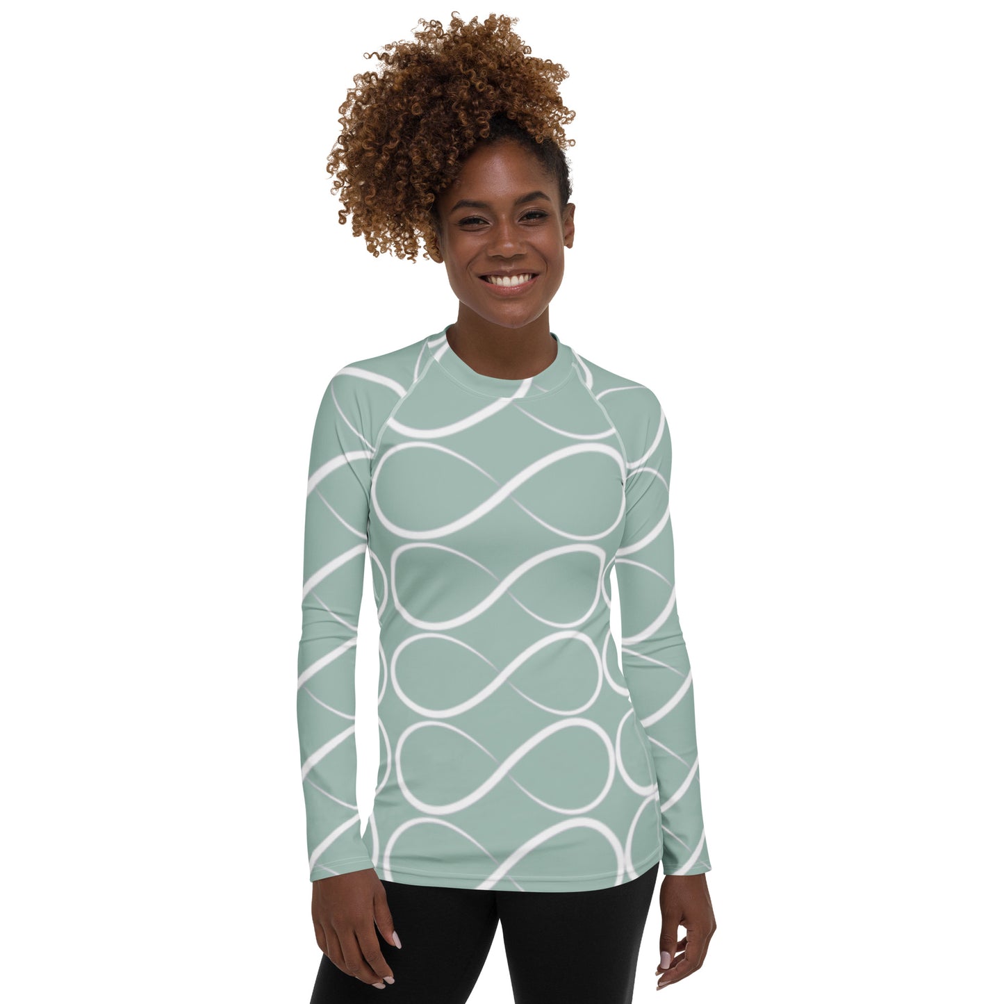 Infinity Eau de Nil  Women's Rash Guard