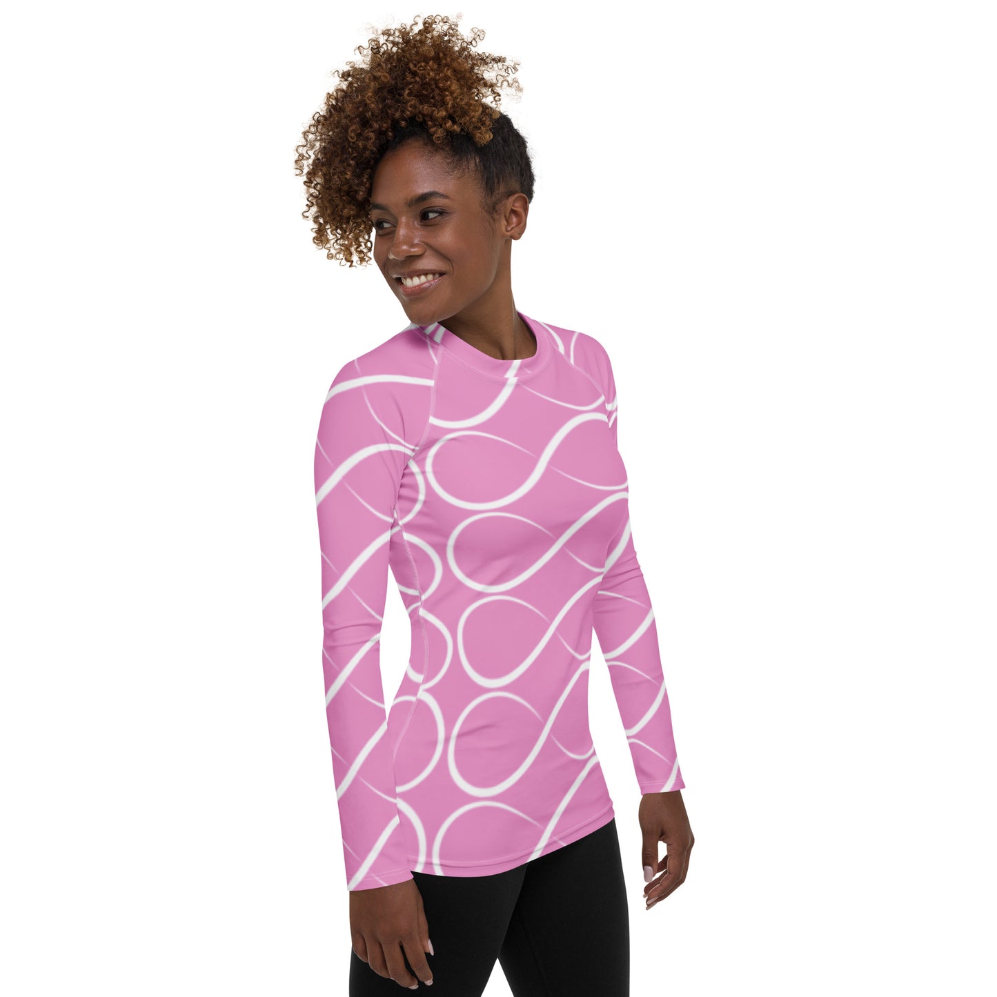 Musk Pink Infinity Women's Rash Guard