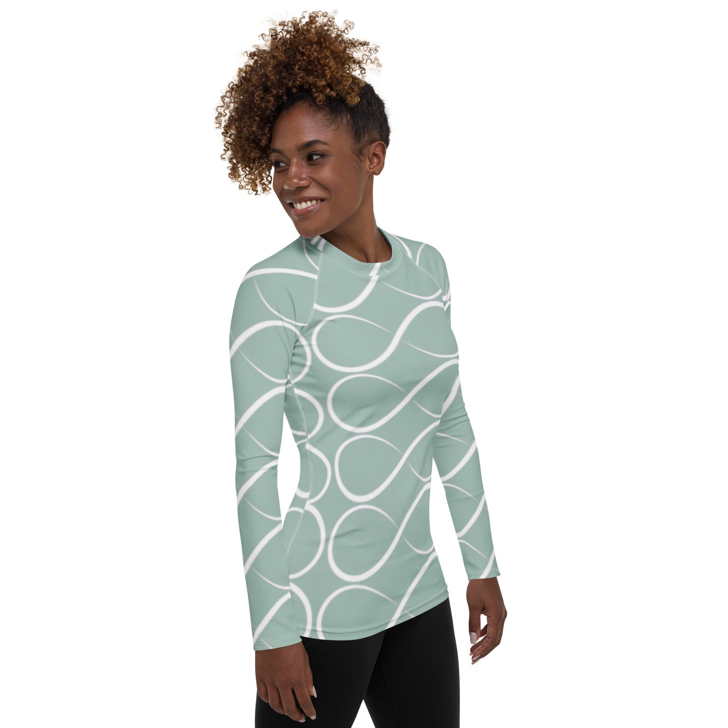 Infinity Eau de Nil  Women's Rash Guard