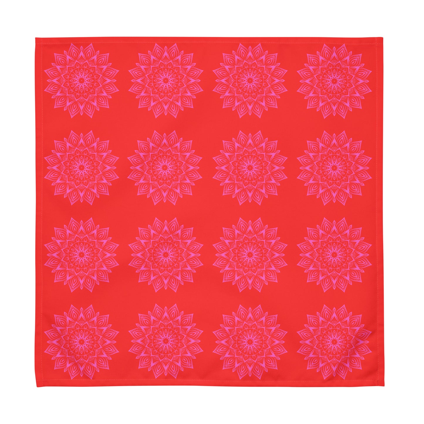 Mandala Logo Orange Pink Cloth napkin set