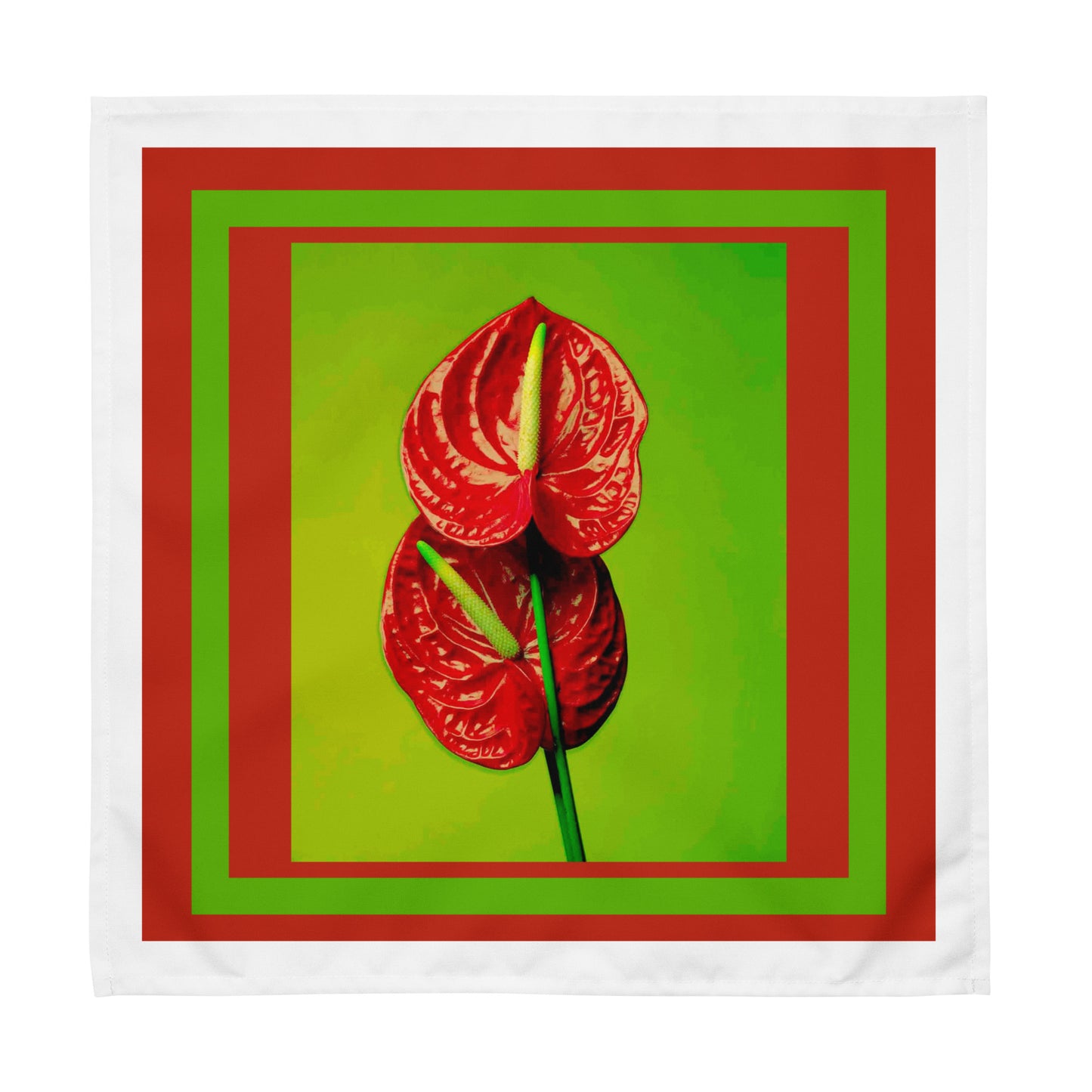 Florescence Rouge Anthurium Cloth napkin set