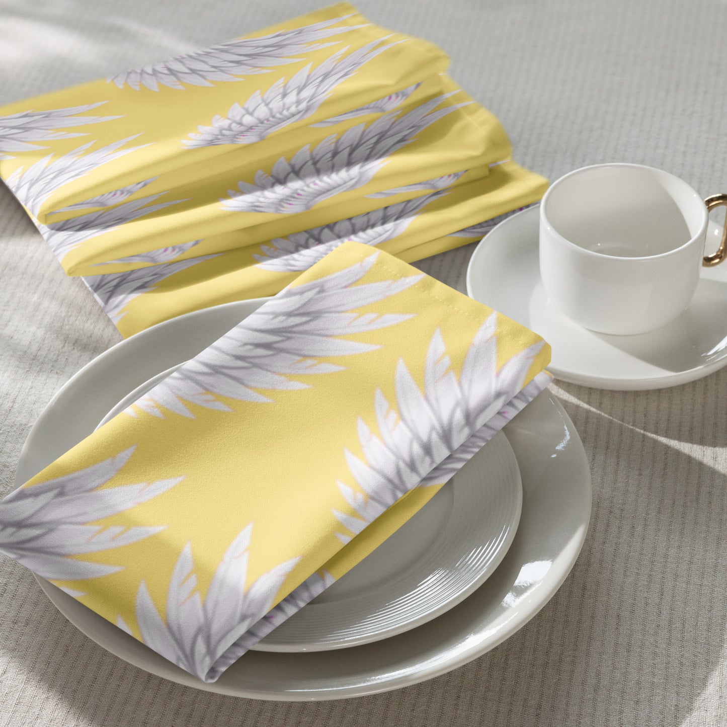 Wings Lemon Cloth napkin set