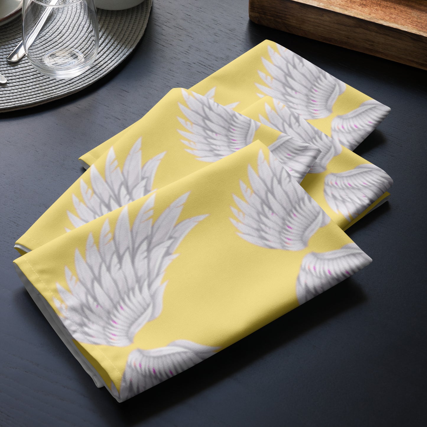 Wings Lemon Cloth napkin set