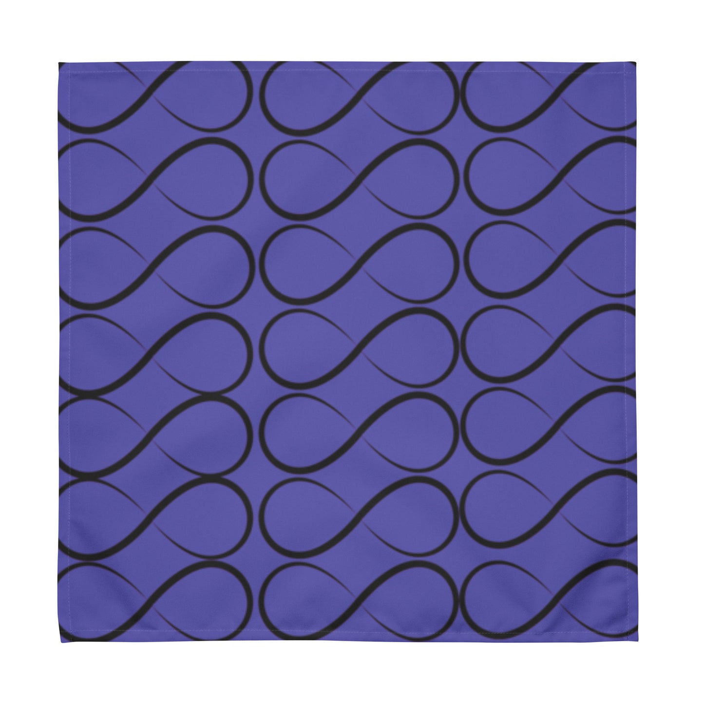 Purple and Black Infinity Cloth napkin set