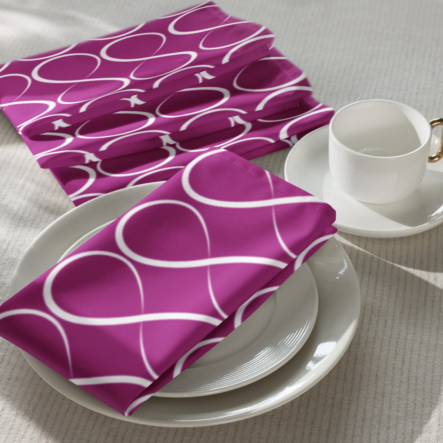 Mulberry Infinity Cloth napkin set