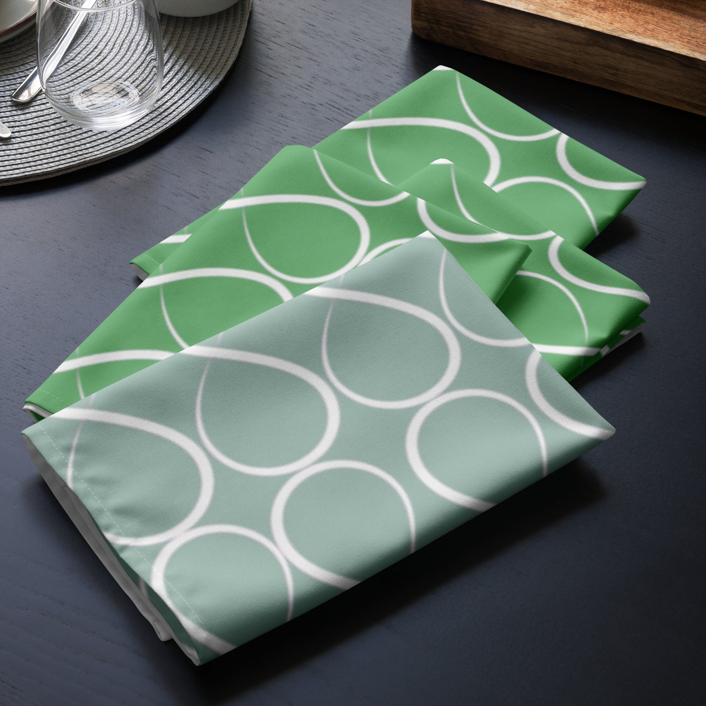 Infinity Eau de Nil Cloth napkin set