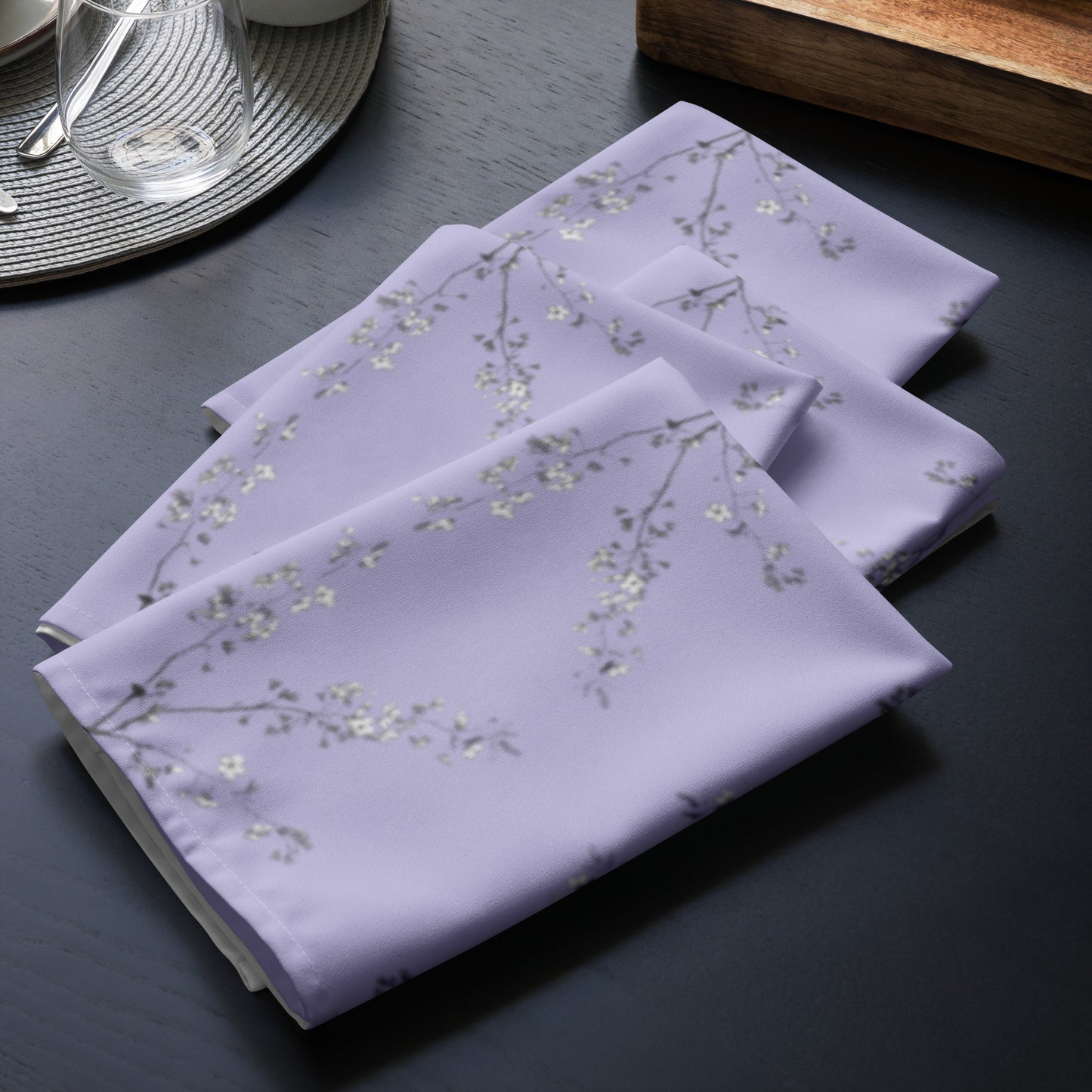 Spring Blossom Lilac Cloth napkin set