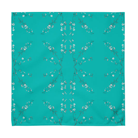 Spring Blossom Turquoise Cloth napkin set