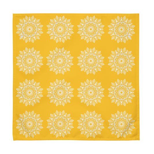 Rainbow Mandala Logo Yellow Cloth napkin set