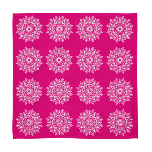 Rainbow Mandala Logo Pink Cloth napkin set