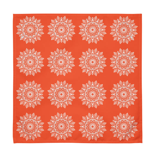 Rainbow Mandala Logo Orange Cloth napkin set