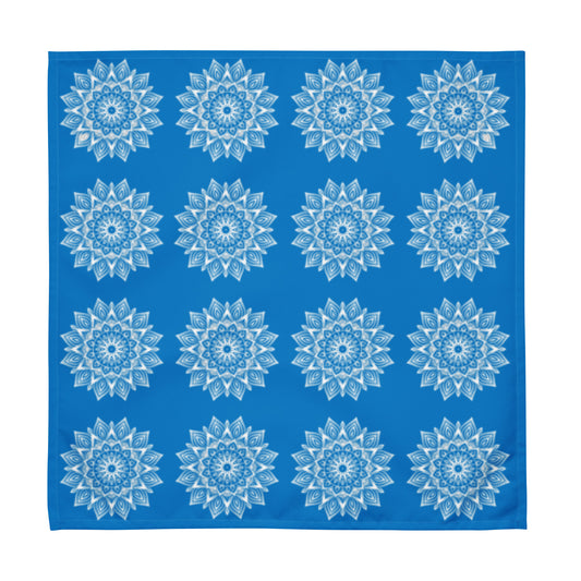 Rainbow Mandala Logo Blue Cloth napkin set